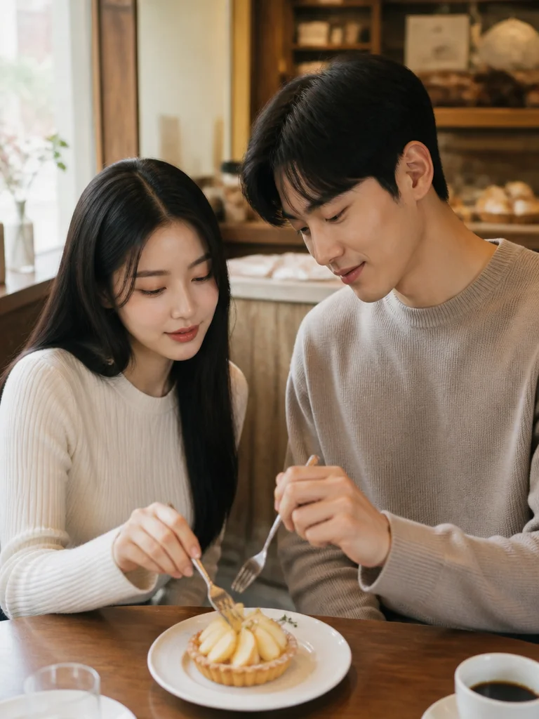복숭아 타르트 반쪽