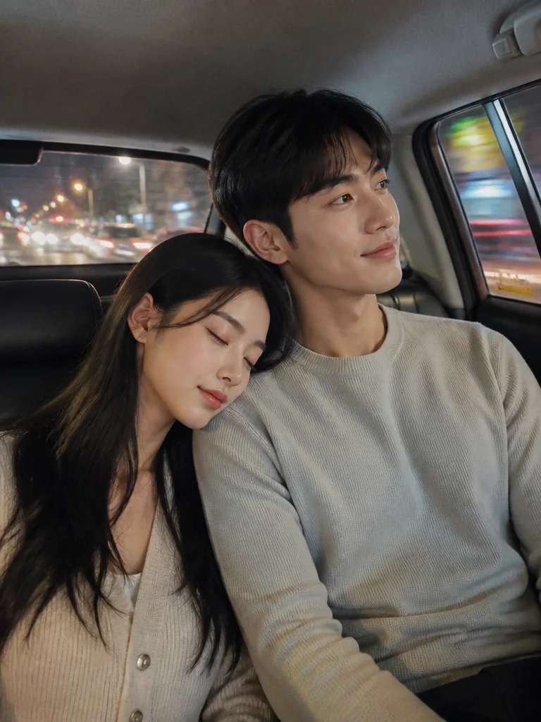 택시 안에서