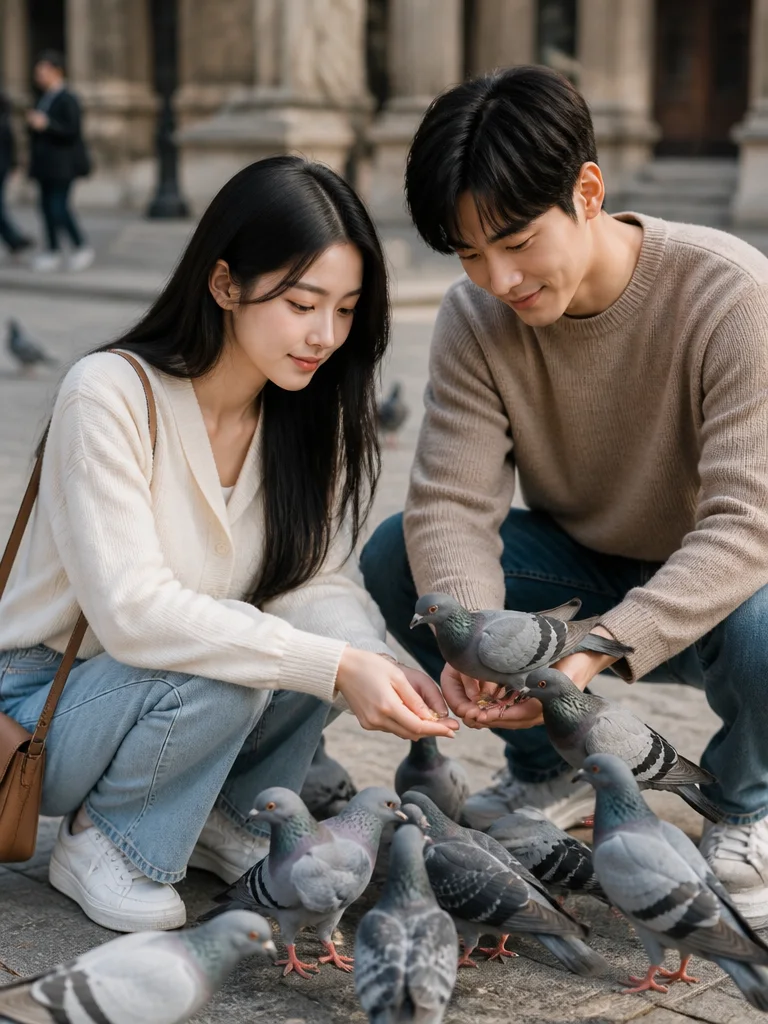 광장의 비둘기