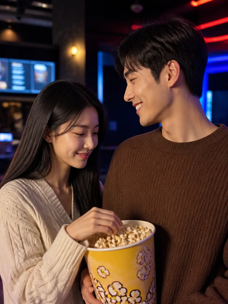 팝콘 큰 통