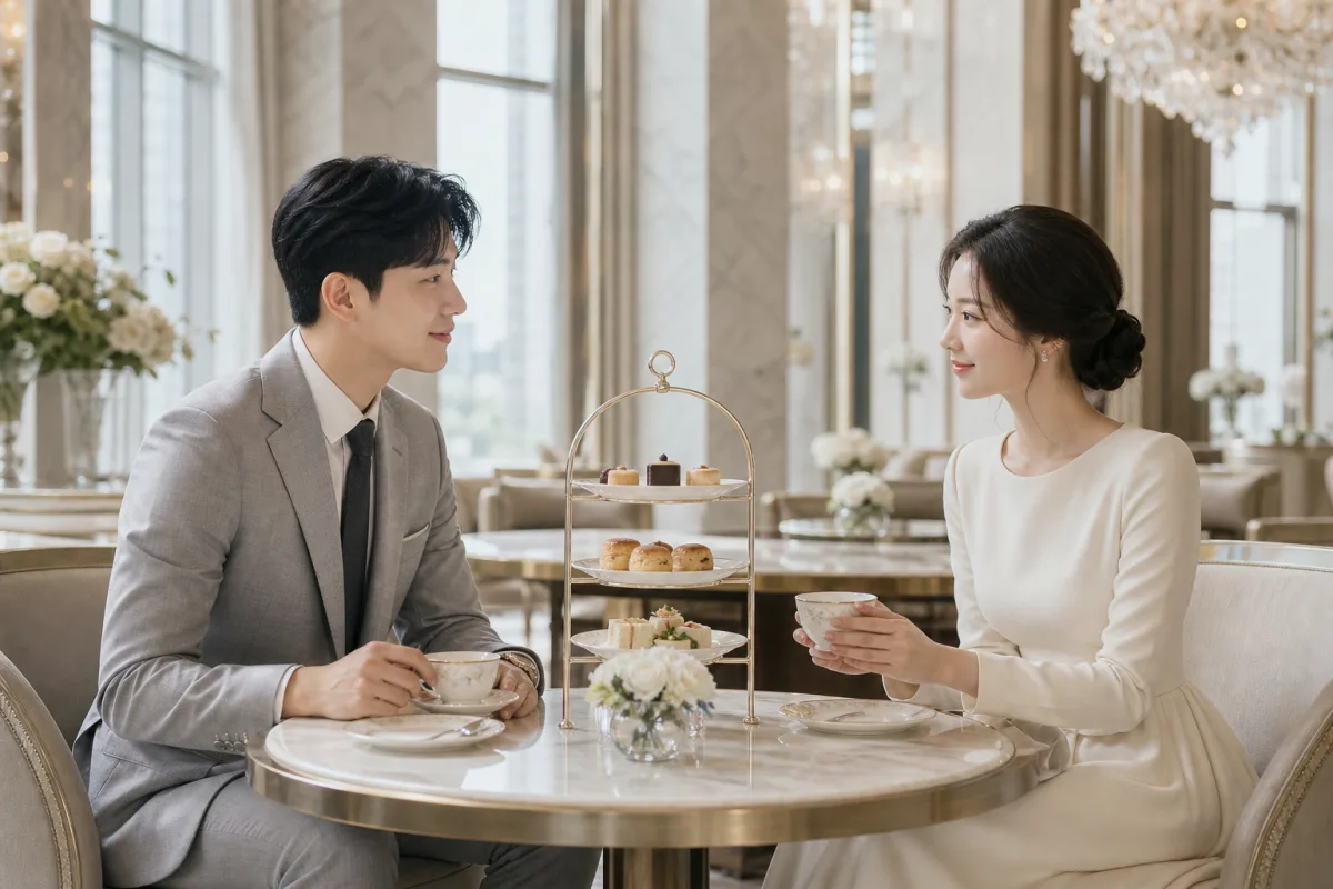 라운지 애프터눈티에서