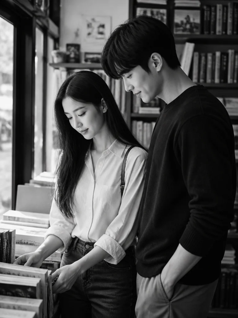 책방 창가 자리