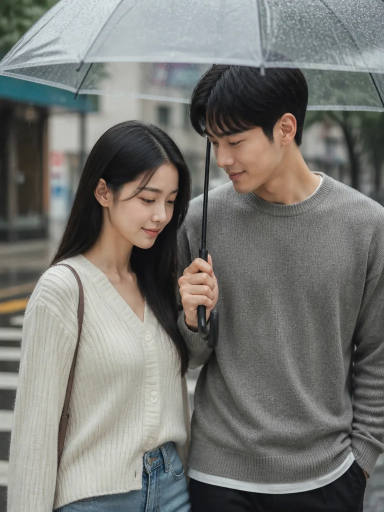 우산 하나