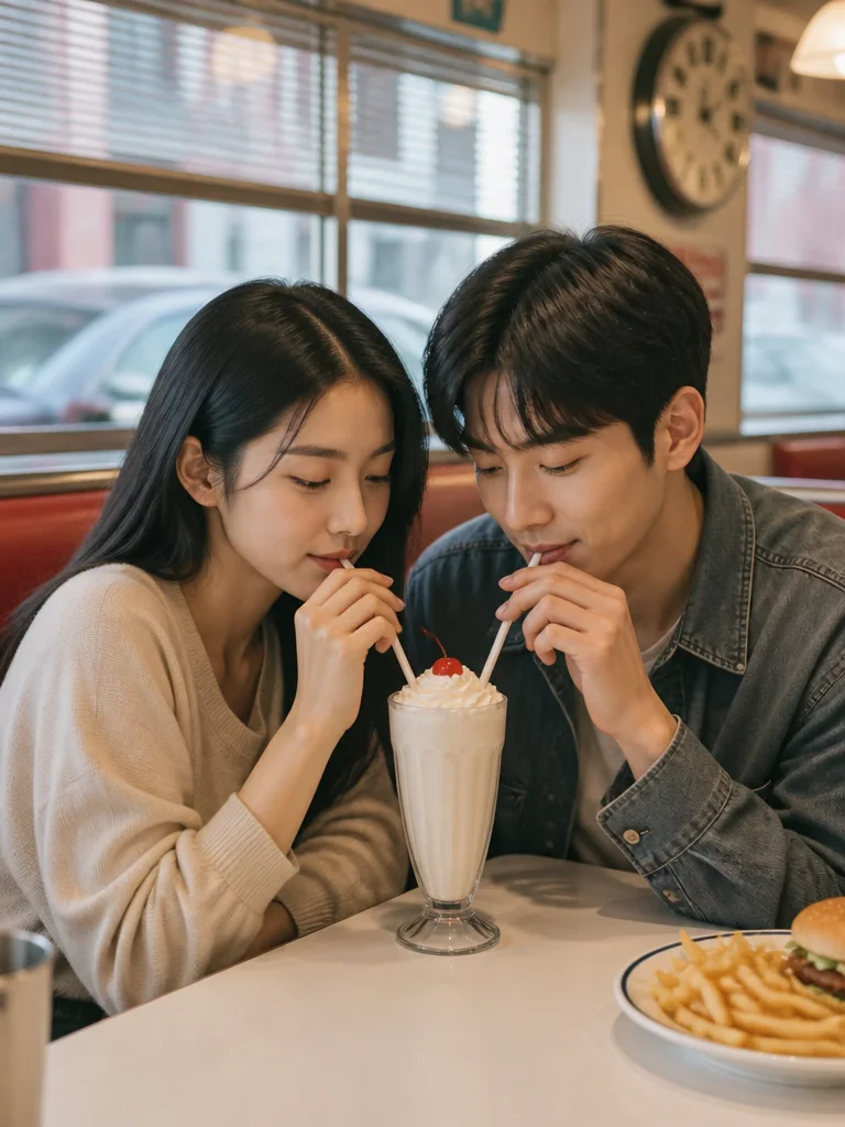 밀크셰이크 두 잔