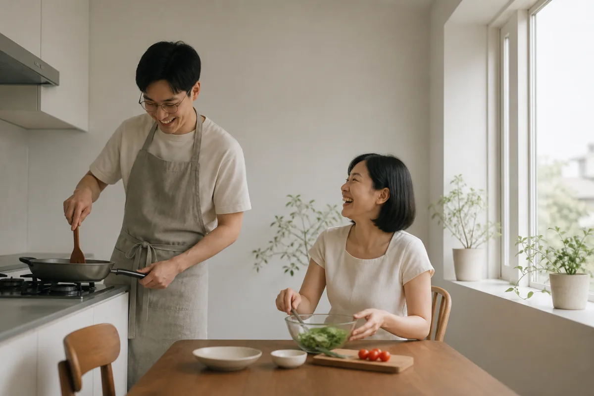 첫 동거, 작은 집