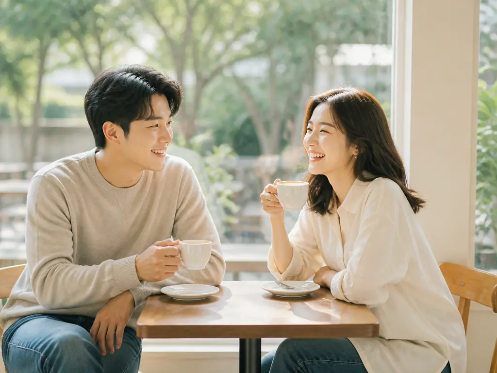 동네 카페의 단골 둘