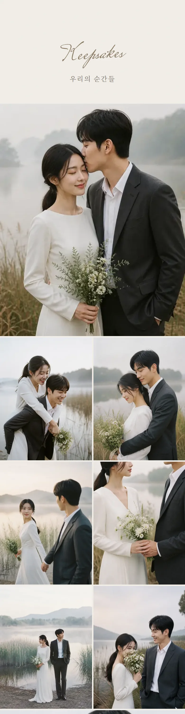 실링 모바일 청첩장 디자인 갤러리 화면